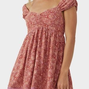 Free People Tabitha floral mini dress size XS